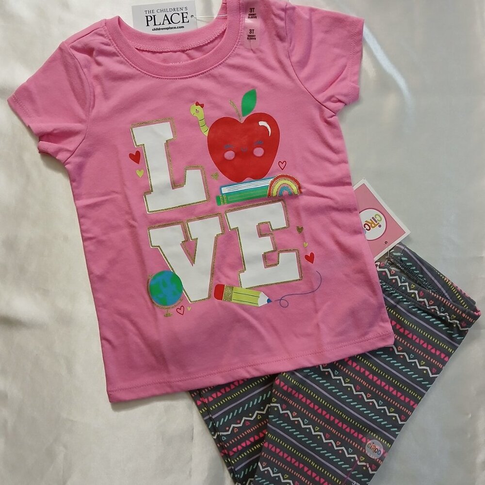 Toddler Girl 2pc. Tee/Leggings Set - 3T